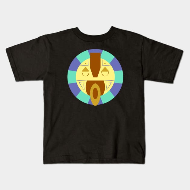 African Festival Mask Kids T-Shirt by Javio